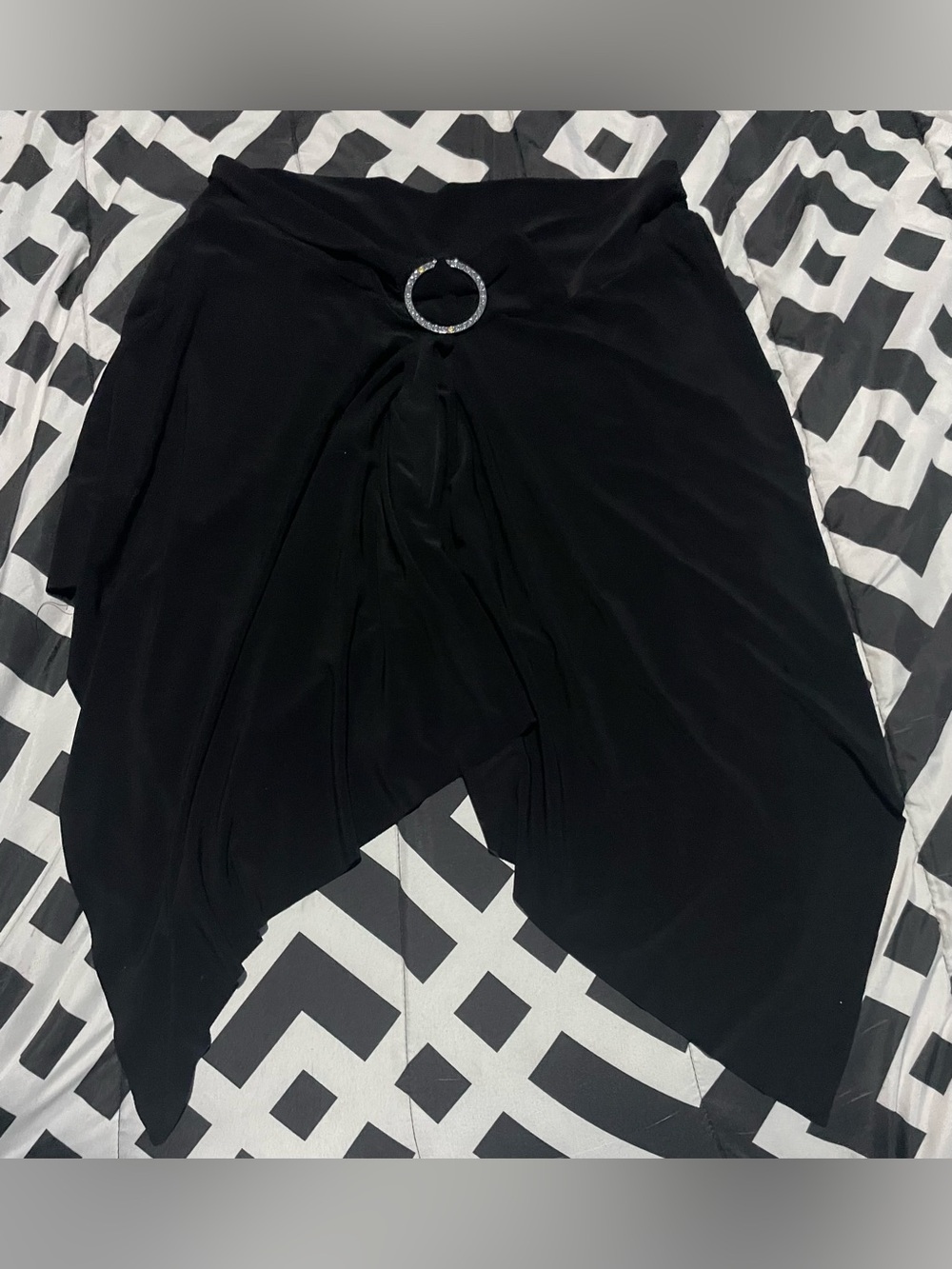 Eyeshadow Black Midi Skirt